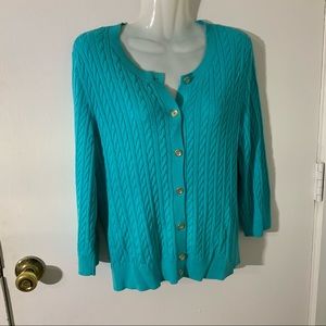 Cable Knit Sophistication Sweater is gorgeous! LARGE PETITE